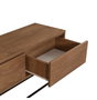 Hanah Home Laxus Takım 20 Juego de Muebles para Sala de Estar Nogal y Negro